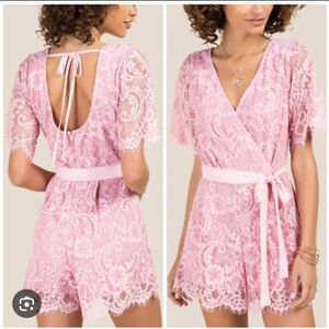 Francesca-s Women's Pink Playsuit-romper